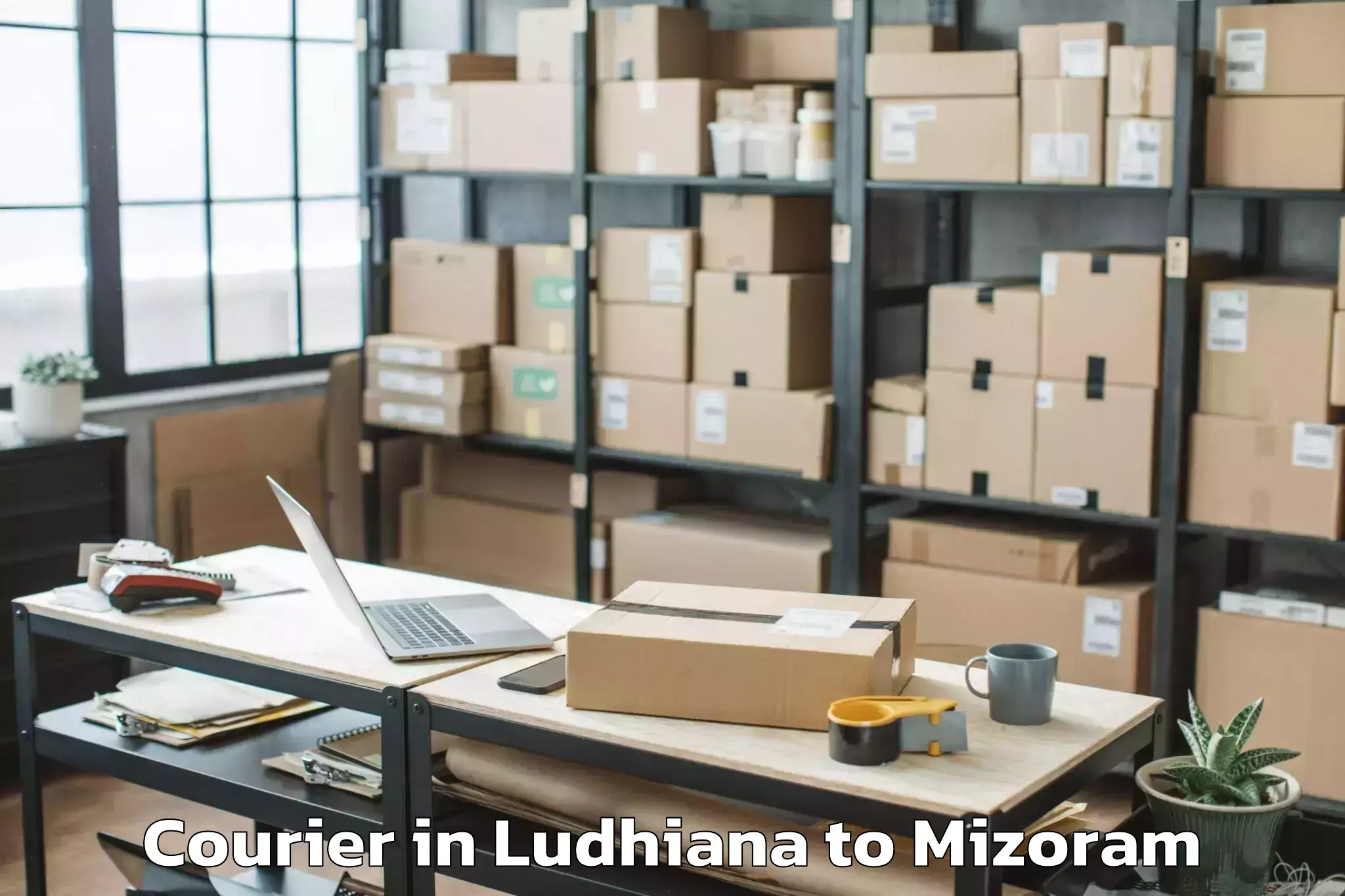 Get Ludhiana to Lunglei Courier